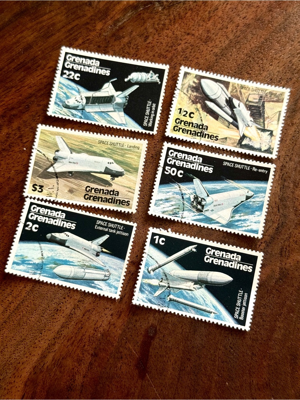 1978 Grenada Grenadines - US Space Shuttles Program, Set of 6 Postage Stamps